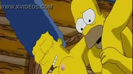Кадр 5 с порно мультика Гомер трахает Марту