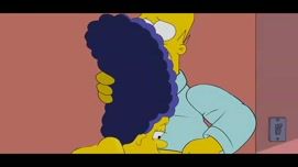 Кадр 3 с порно мультика Гомер Симпсон трахает Марту