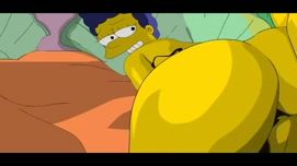 Кадр 7 с порно мультика Гомер Симпсон трахает Марту
